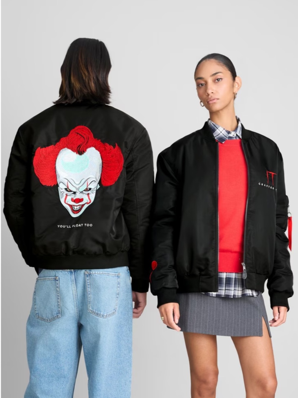 Primark IT "You'll Float Too" Pennywise Bomber Jacket